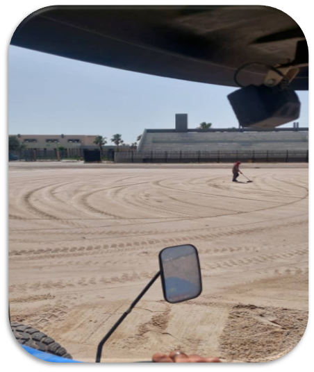 صور انتهاء أعمال البنية التحتية للملعب الرئيسي بالمدينة الرياضية العزيزية